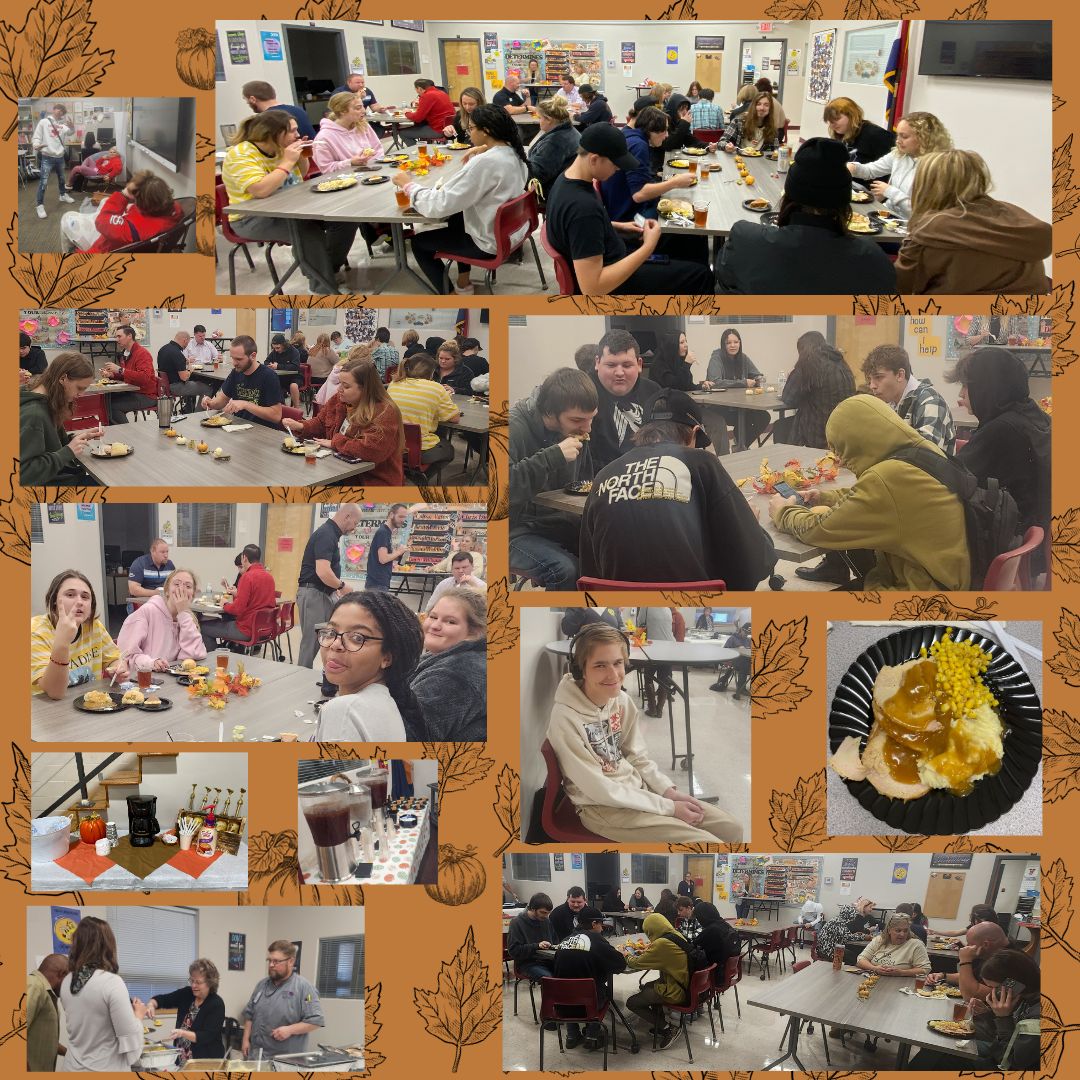 NewHorizonsHS's tweet photo. Interview day 2023 &amp; Thanksgiving meal at NHHS 
During this time community members are invited into the building for mock interviews w/our students along w/sharing a meal. We appreciate your time &amp; commitment to our students. https://t.co/FnG3bdrWRm