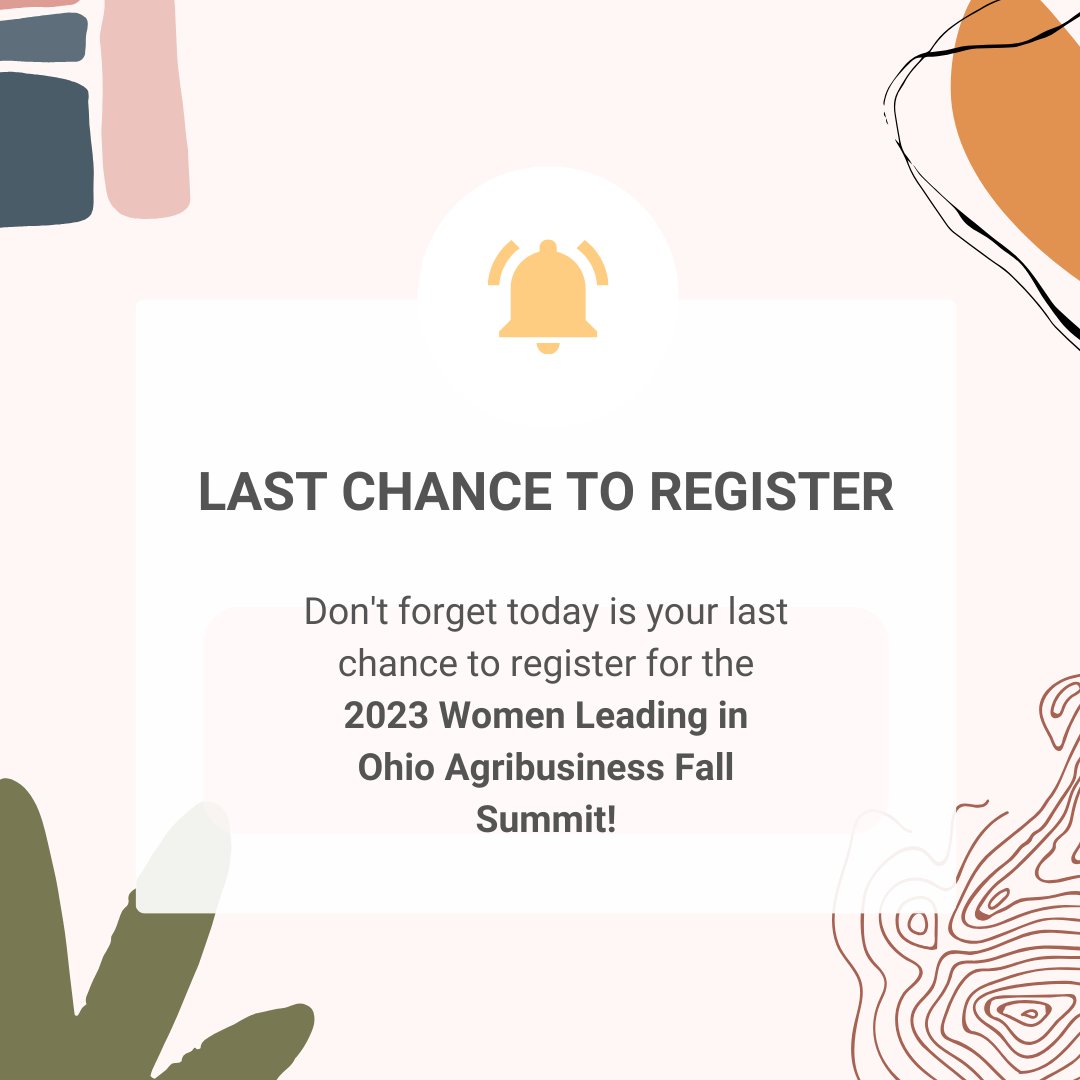 Ohio AgriBusiness (@ohioagribiz) on Twitter photo TODAY is the last day to register for the Women Leading in Ohio Agribusiness Fall Summit on Nov. 30!
We encourage women of all ages, levels of experience & involvement to attend & bring others with you to support & network with each other.
Register now: oaba.net/women_leading TODAY is the last day to register for the Women Leading in Ohio Agribusiness Fall Summit on Nov. 30!
We encourage women of all ages, levels of experience & involvement to attend & bring others with you to support & network with each other.
Register now: oaba.net/women_leading