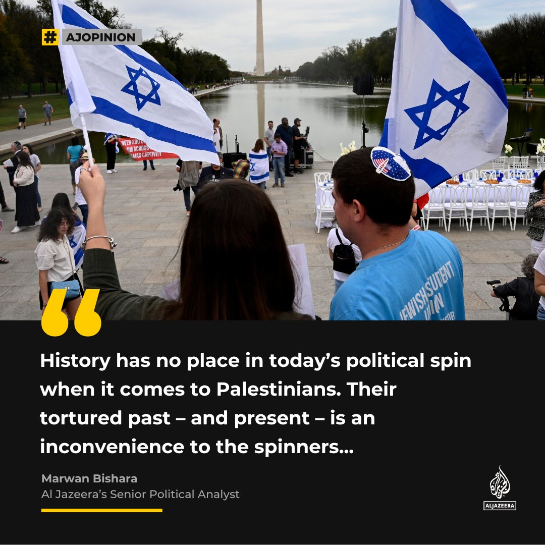 AJEnglish's tweet photo. Israel, Gaza, and the mass production of myths for mass media — #AJOpinion by @marwanbishara 

🔗: https://t.co/Yh3tJu0pcb https://t.co/kAKbYmWCD3
