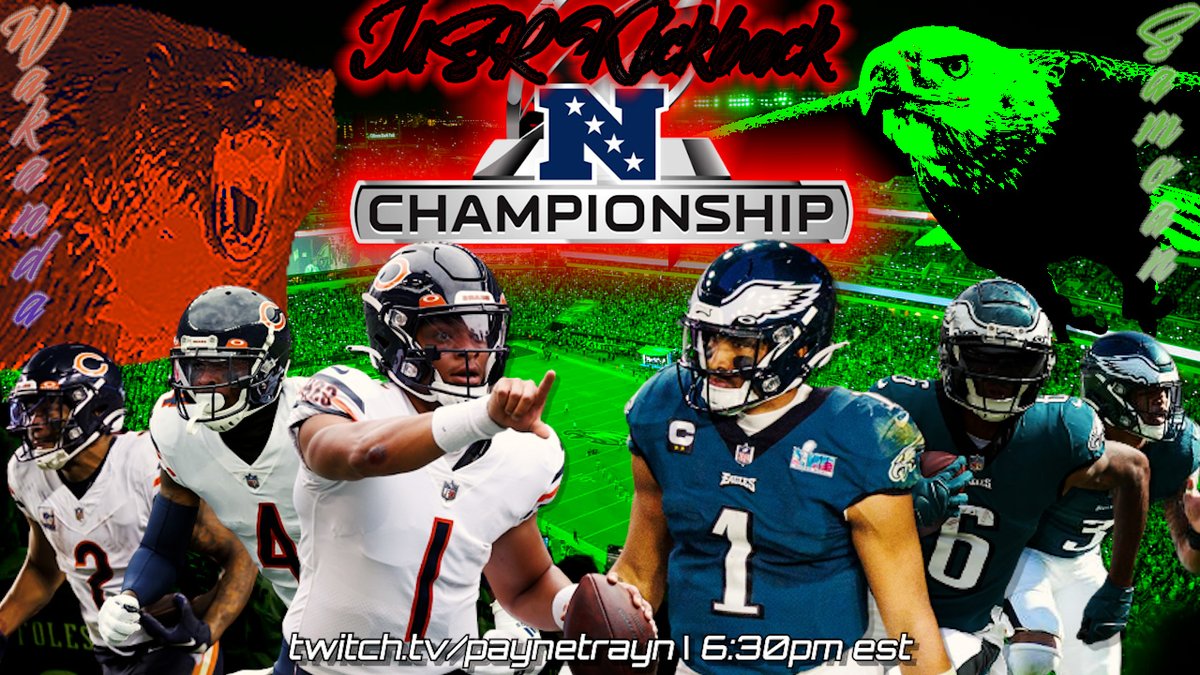 Monday night <a href="/MSRLeague/">The Revolution is NOW!</a> championship action is on the horizon! Join us as <a href="/K1ngofWakanda/">K1ng of Wakanda Gaming</a>'s Bears travel East to take on <a href="/samoanboi34/">2E</a>'s reigning Eagles. This could be Samoan's biggest title defense yet.. tune in! <a href="/leaguecrawler/">leaguecrawler 🦎</a> #Madden24 #MaddenFranchise