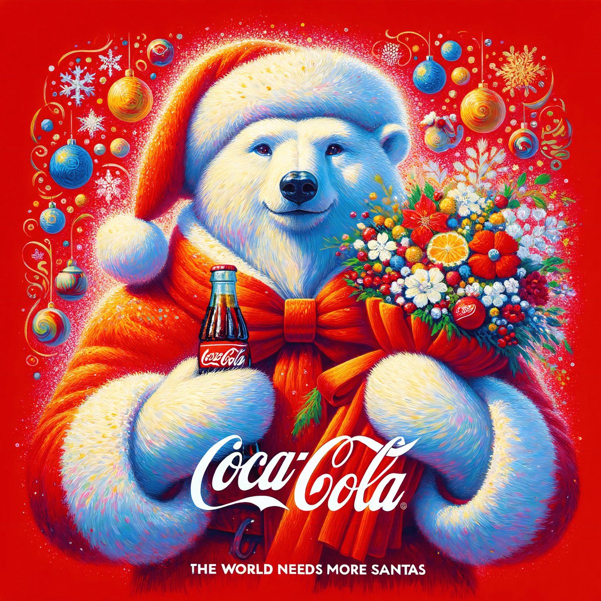 eemmasofija's tweet photo. I'm beyond grateful to share that, for the second time this year, I'm part of @CocaCola’s "Create Real Magic" campaign.
More about this: https://t.co/dR4IRKg37l
#cocacola #createrealmagic #ai #openai #dalle #dalle3 #artificialintelligence #realmagic #cocacolachristmas https://t.co/ZmlxTgTLfm