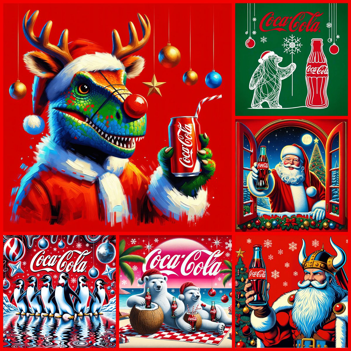 eemmasofija's tweet photo. I'm beyond grateful to share that, for the second time this year, I'm part of @CocaCola’s "Create Real Magic" campaign.
More about this: https://t.co/dR4IRKg37l
#cocacola #createrealmagic #ai #openai #dalle #dalle3 #artificialintelligence #realmagic #cocacolachristmas https://t.co/ZmlxTgTLfm
