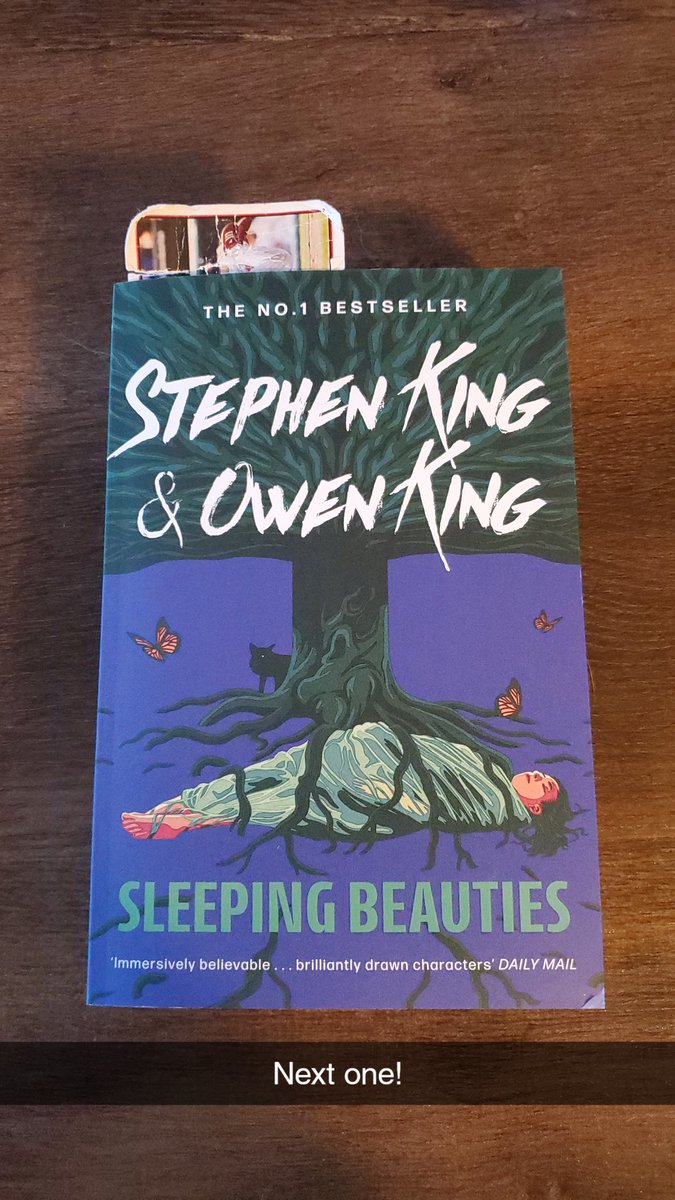 readersoverlook's tweet photo. Finished Gwendys Button Box! 

Up next: Sleeping Beauties!

#AReadersOverlook | #GwendysButtonBox | #SleepingBeauties https://t.co/TR76oHR5QK