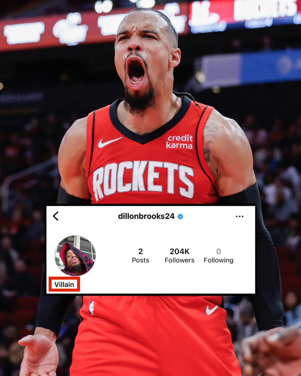 BleacherReport's tweet photo. Dillon Brooks changed his IG name 👀 https://t.co/xf00BdKUS9