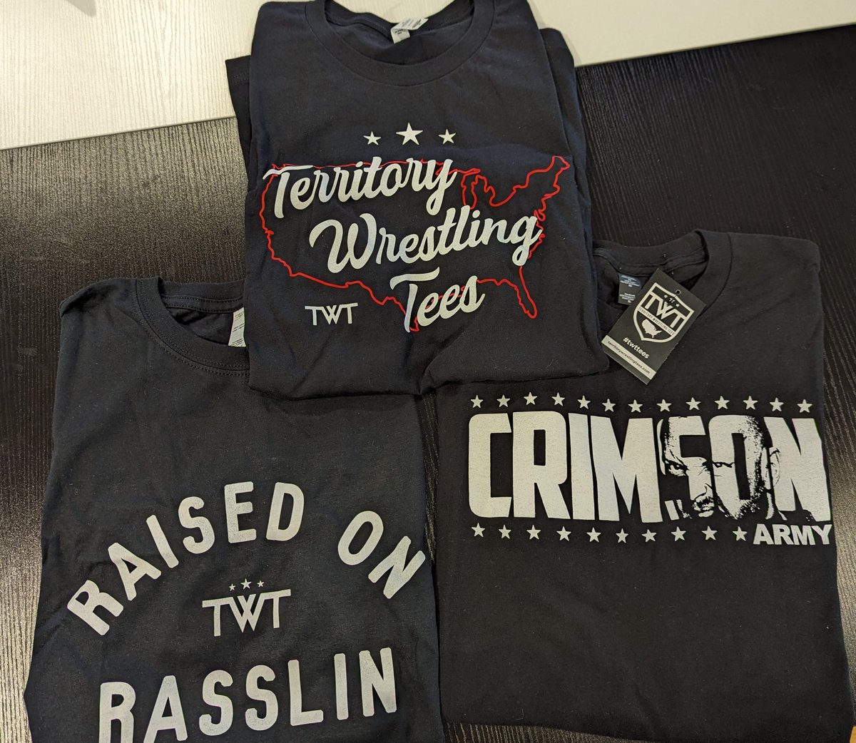 What's better than 2 mystery tees for $20 how about 2 for $16!!! All this week, while supplies last. #rasslin #TWT #prowrestling