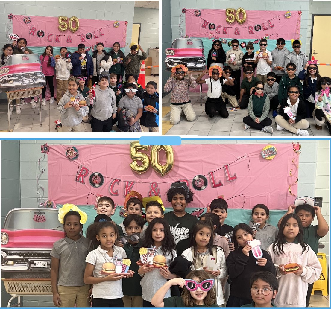 GLC was rockin’ &amp; rollin’ for the 50th Day of School! 💿✌🏻🎸 #GLCMath #LBtogetherwecan #JuntospodemosLB <a href="/LBK5Math/">Lisa Pangborn</a> <a href="/ElementaryGlc/">GLC Elementary</a>
