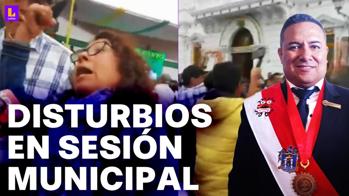 🚨Simpatizantes del alcalde suspendido de Trujillo entraron a la Municipalidad para interrumpir sesión. #VIDEO ➡️ youtu.be/pa4buff3RlE 📲🖥️ Suscríbete a nuestro canal de YouTube. #LatinaNoticias