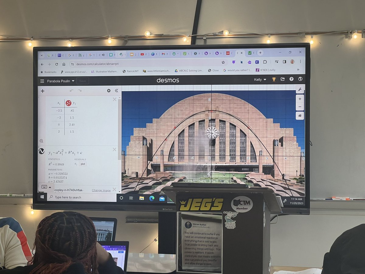 AnimeEducator29's tweet photo. Thank you @MrsPoulinMath for making sure our students see real world application in Math!!! 
#jagswag #weareshroderjaguars https://t.co/D5tKCMJbOG