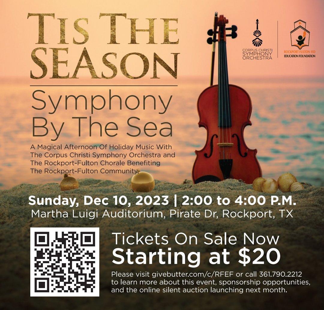 RFISD_EF's tweet photo. Support fundraising efforts for RFISD Education Foundation and enjoy amazing holiday music from the Corpus Christi Symphony Orchestra and RFHS Choir!

Tickets: https://t.co/UumJlUDpOA
 #InvestInEducation https://t.co/LTc7Xha1Mi