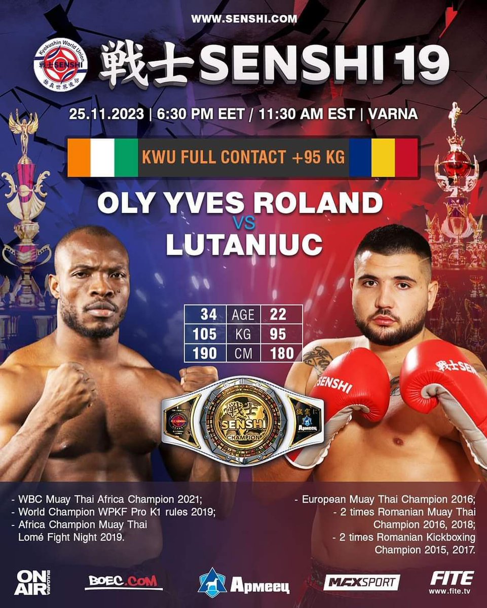 LifeMagazine_CI's tweet photo. #NEWS 🔴 Oly La Machine de retour pour un choc !!! 🔥
La vedette ivoirienne🇨🇮 de sport de combat affronte ce samedi 25 Novembre en Bulgarie le champion roumain Lutanic.
Grosse force à notre soldat 🐘💪
#lifemagazineci #olylamachine #senshi19 #varna https://t.co/fpVXjKChyM