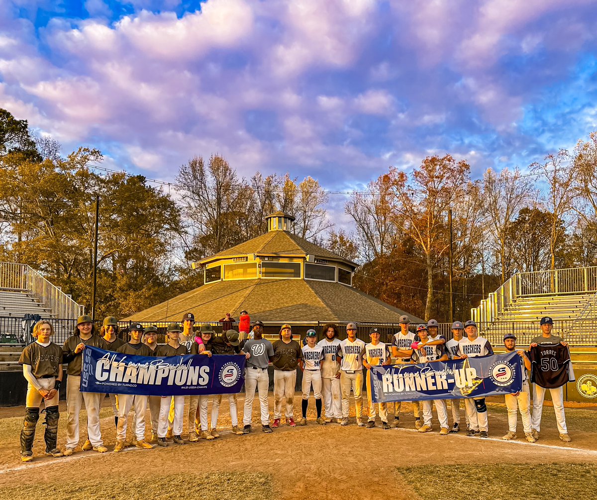 Celebrating the close of the Fall 2023 season for Wreckers Baseball! 
An all Wreckers Championship in the high school division this weekend, where our 17u and 15u teams gave their all. Congrats to our 15u boys for an outstanding performance and bringing home the victory!