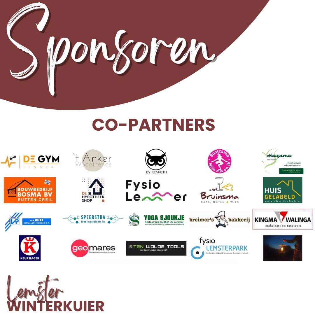Trotse sponsor van de Winterkuier Lemmer. Fijn om ook op deze manier mensen in de juiste beweging te brengen.

Lekker lopen!
#Mienskip #GezondOndernemen #Wandelen