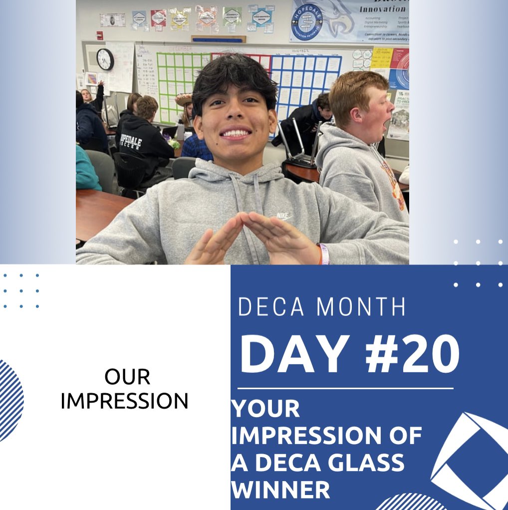 hopedale_deca's tweet image. Celebrating day 20 of #decamonth
🔵⚪️🔵⚪️🔍