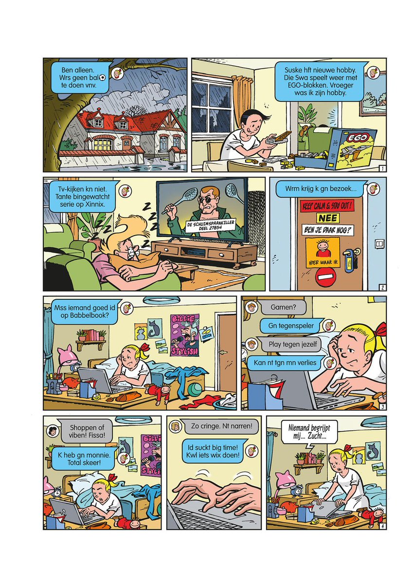 stripland_BENL's tweet photo. Wij begrijpen niets van de openingspagina in De Zoevende Zusters. Maakt dat ons een #boomer? #SuskeEnWiske 371, de eerste met #WoutSchoonis als hoofdtekenaar, verschijnt morgen. Haal deze alvast in huis als je helemaal mee wil zijn met de nieuwste episode van #DePerfectePodcast! https://t.co/3ijlxA3RGU