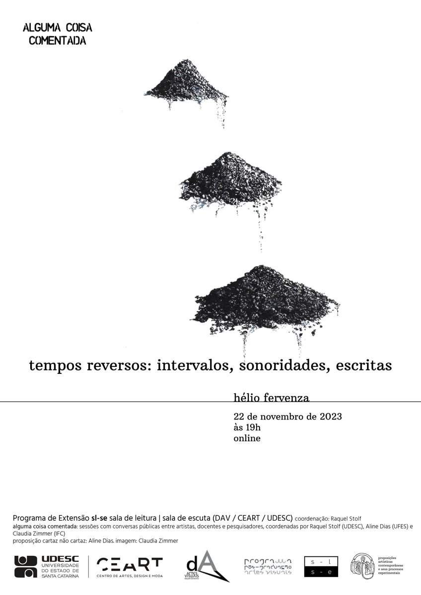 udesc_ceart's tweet photo. Notícia - Udesc Ceart promove encontro online com artista visual Hélio Fervenza https://t.co/bmcsF76rb1 https://t.co/bq8dIxK2Qi