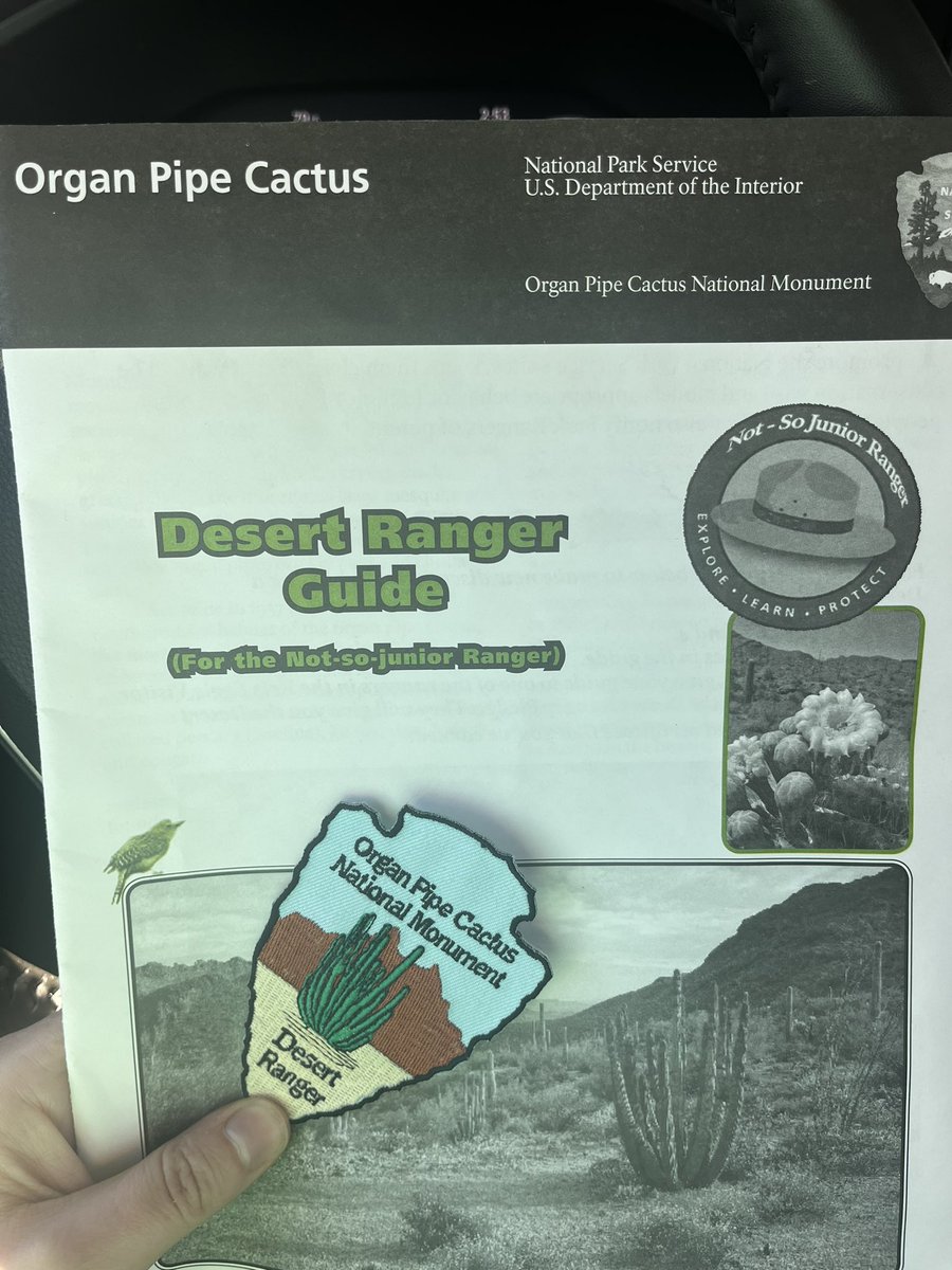 Did I have my lab (four 20+ year olds) complete the not so junior ranger packet &amp; pledge with me? You know it 😅 @ameeds11 <a href="/BcromerIII/">Barry Cromer III</a> #orpi #fewl
