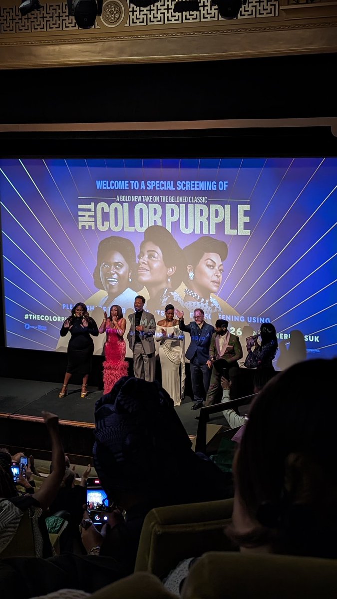Tonight I had the pleasure of sitting in a cinema with an audience who both knew and don't know the story. We cheered, we laughed, we sighed, we clapped, we sobbed! And boy did we sob! 2024 ain't ready! This is SO GOOD!! #TheColorPurple