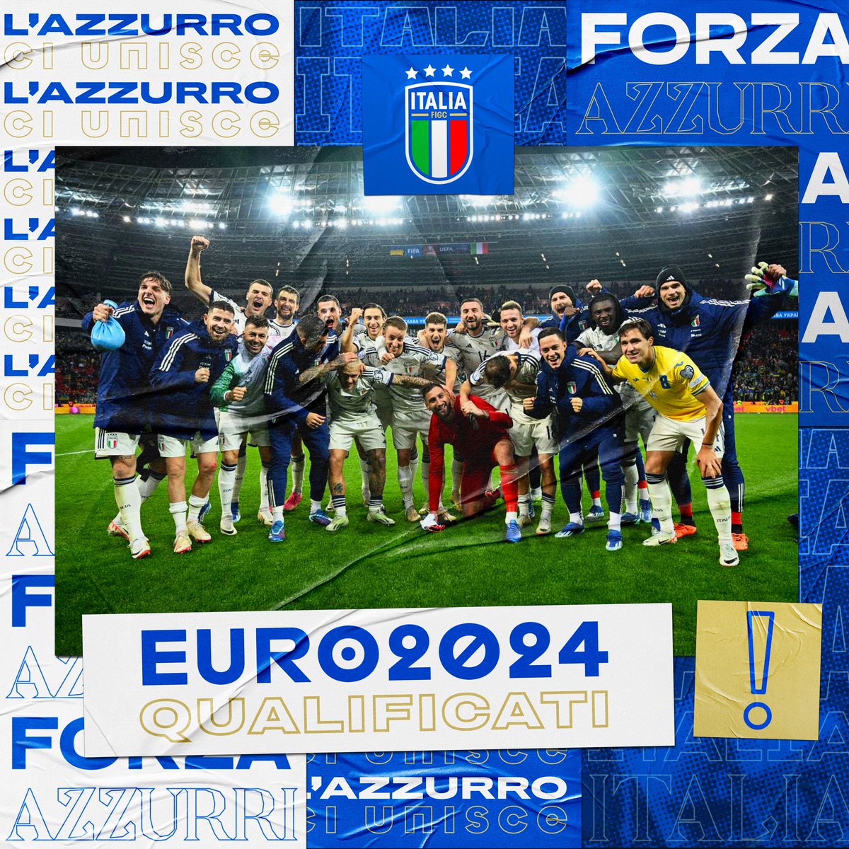 𝐐𝐔𝐀𝐋𝐈𝐅𝐈𝐂𝐀𝐓𝐈!!!!! 🔥👏🏻😃
🇮🇹🇮🇹🇮🇹🇮🇹🇮🇹🇮🇹🇮🇹🇮🇹🇮🇹🇮🇹🇮🇹

#Euro2024 #Azzurri #Nazionale #VivoAzzurro