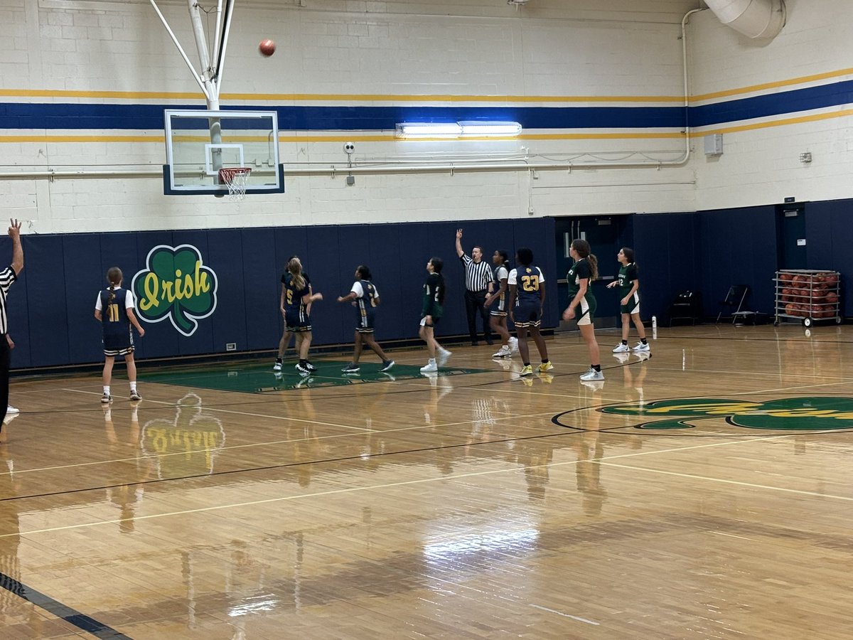 Girls basketball kicking off the season against Blackhawk Middle School.  go Irish!