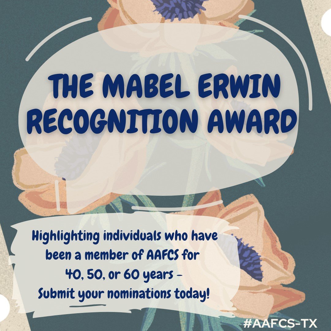We want to recognize our most experienced AAFCS members. Submit your nominations!