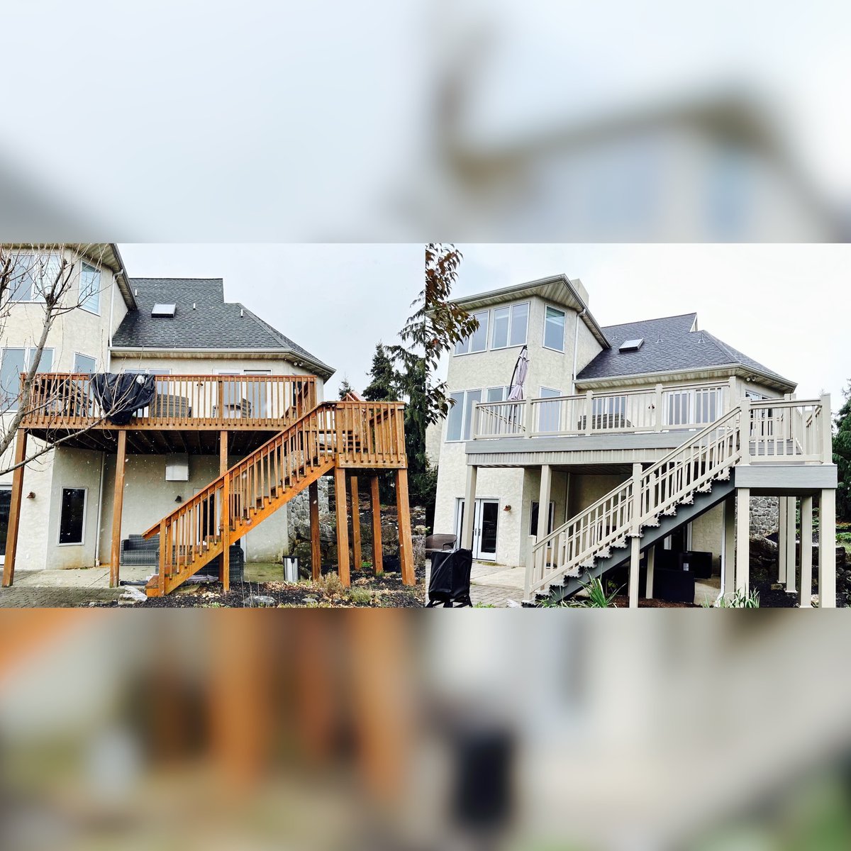 PPLHomeRepairs's tweet image. This is the second half of our deck project. A big deck completely redone with composite boards and vinyl railing. We added a deck water proof system and deck ceiling for a finished look.  

Perfectlyplumbandlevel.com

#homeimprovement
#decks
#bigdeck