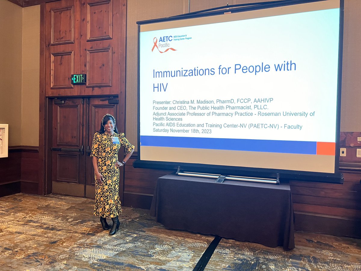 PublicHealthRx's tweet photo. Had the honor and privilege to present at the 24th Annual Autumn Update HIV Educational Conference in Lake Tahoe this weekend

Always a pleasure to be able educate my fellow colleagues doing important work in HIV care 

#hiv #preventativecare #paetc #healthequity #publichealth https://t.co/EO4mVbnViV