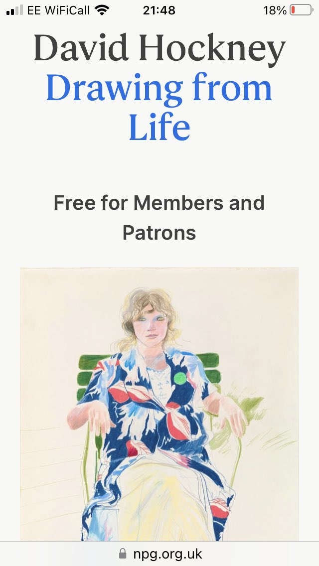 Saw this. Is great. Well worth a visit. Don’t know much bout #Hockney but got some very cool work here. There’s one particular portrait of ‘Celia’ that thought was absolute quality. Styles(ish) stuff #nationalportraitgallery #art #portraits #davidhockney ⁦<a href="/NPGLondon/">National Portrait Gallery</a>⁩