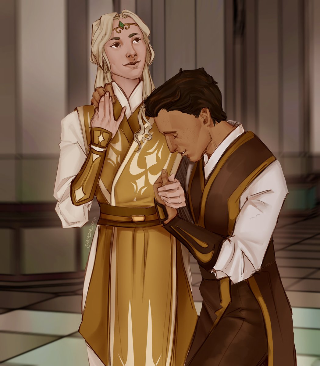 nataliab_draws's tweet image. she’s everything, he’s just ken 

#thehighrepublic #avarkriss #elzarmann