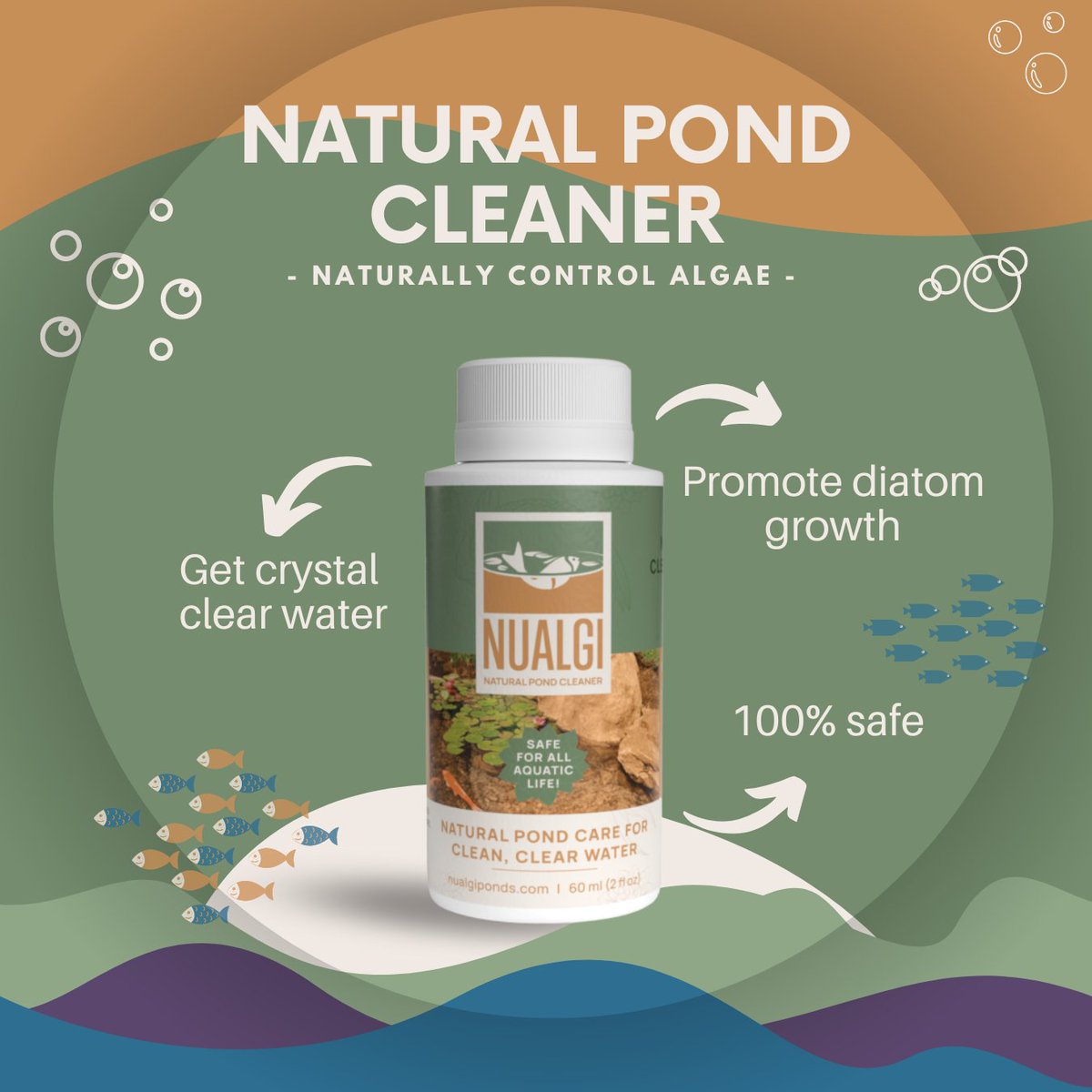 NualgiPonds's tweet photo. Depending on where you live, you should be using Nualgi Natural Pond cleaner all year round. Below 40F we still recommend dosing monthly to ensure a healthy, happy pond ecosystem.

Shop today at https://t.co/MLjDiGN6fR https://t.co/FTnpq3w3eE