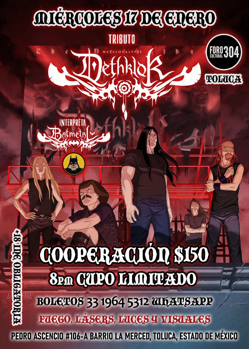BATMETAL Tributo a Dethklok tweet media