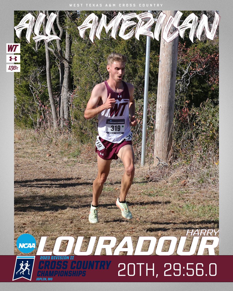 WTAMU_XCTF's tweet photo. Harry Louradour is a 2x All-American after finishing in the top-20 of the NCAA DII National Championship!
#BuffNation #InDanielwetrust #WeMove #ncaaxc https://t.co/At7xU2OxzU