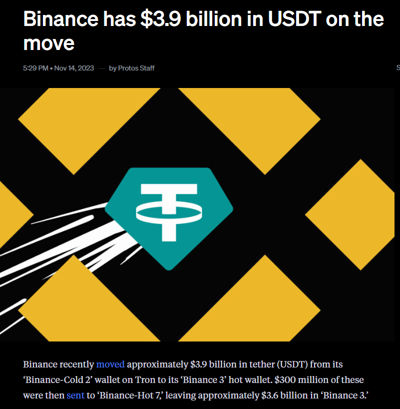cryptoNchai's tweet photo. Nov 14, 2023 👀🤔🤔🤔🤔

Did Binance use tether to pay the US settlement? 😅 https://t.co/r6FCmOayoG