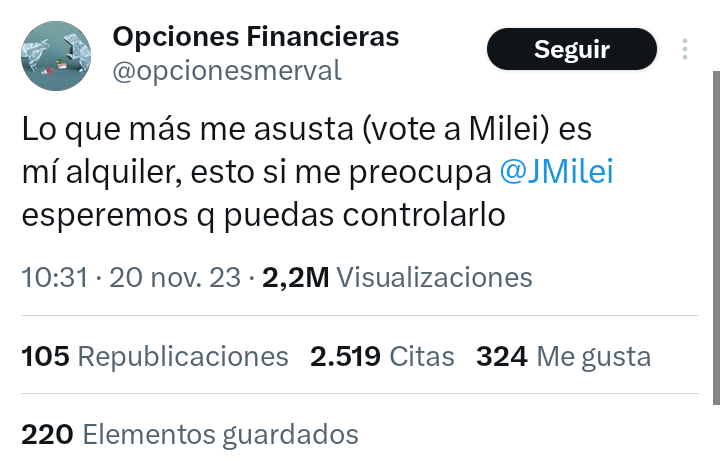 The_RainmakerC's tweet photo. Este fenómeno de votantes de Milei que no sabían que Milei iba a hacer lo que Milei se pasó dos años diciendo que iba a hacer Y QUE LOS AFECTA DIRECTAMENTE me tiene harta y no pasó aún un día entero. https://t.co/2w7LLuqYzl
