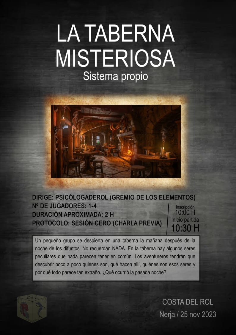 Aún nos quedan partidas que enseñaros.

Aquí van dos partidas más a las que os podéis apuntar en las COSTA DEL ROL .
.
.
.
.
.
#costadelrol #costadelrol2023 #dragonesychanquetes #nerjarol #nerjajuega #AJugar #nerja #Axarquia