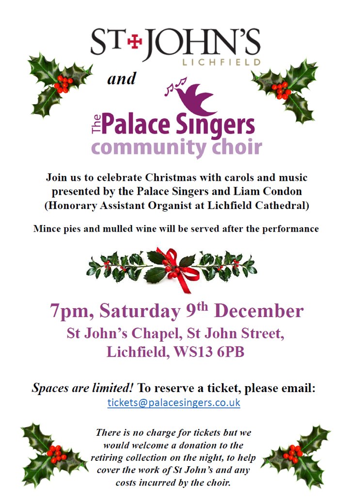 Come along and join us in getting into the Christmas musical mood at this lovely venue!