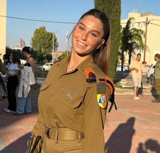 "My 20-year-old daughter Adar, an officer, commander and combat soldier in the Search and Rescue Brigade, heard on October 7 that terrorists had infiltrated her military base. With great determination, she and her friends defended 120 newly enlisted soldiers. Adar directed all of