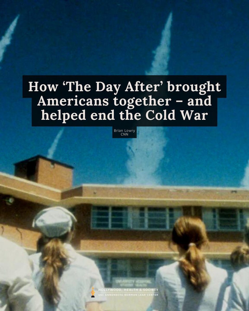 HollywdHealth's tweet photo. In the new book "Apocalypse Television: How The Day After Helped End the Cold War", @USC Professor #DavidCraig describes how a of storytellers harnessed TV to prevent global nuclear annihilation. https://t.co/P5D6LSKYCz https://t.co/RoWgsHfXnV