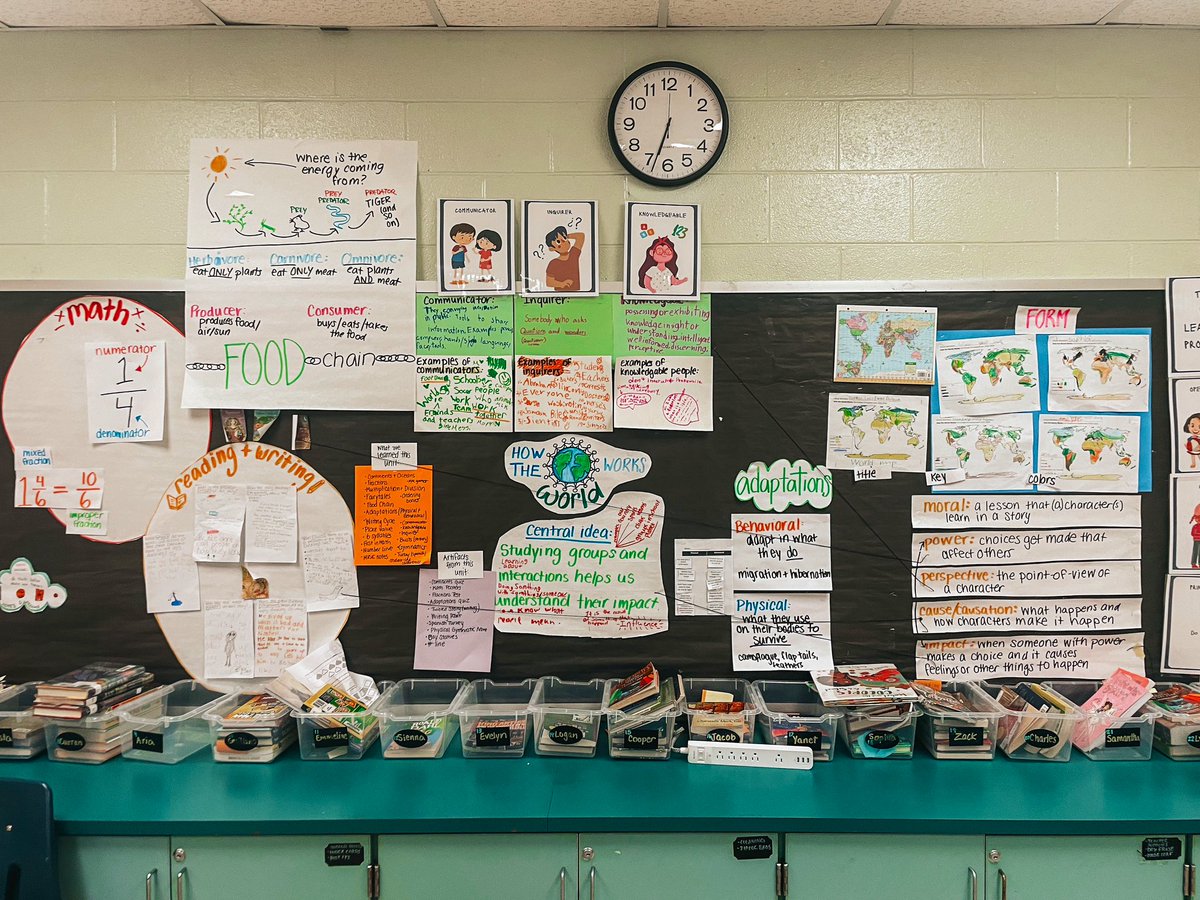 Miss_Poplin's tweet photo. Another unit done in the blink of an eye! How the World Works was so much fun and we did a LOT of documentation to show our learning. See how our board looked week 1 vs. week 6! https://t.co/RxVHqoGK9p