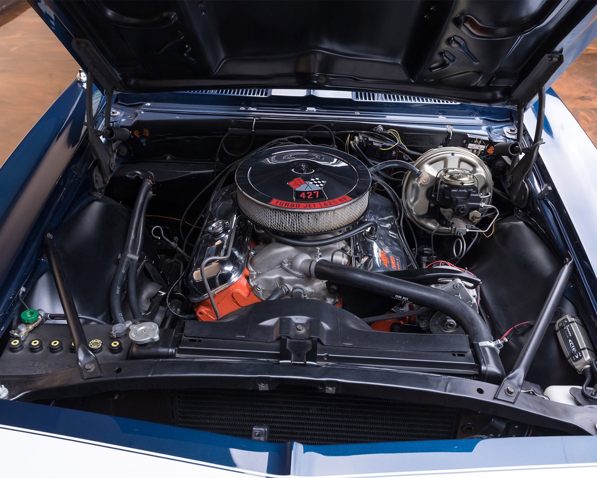 Barrett_Jackson's tweet photo. @chevrolet It was upgraded to a #SuperCamaro 450 standard, including replacement of the 396ci short-block for the #L72 #427ci unit amongst other upgrades. 

Read more: https://t.co/V7krqUa7kd https://t.co/ozjDqCXXue