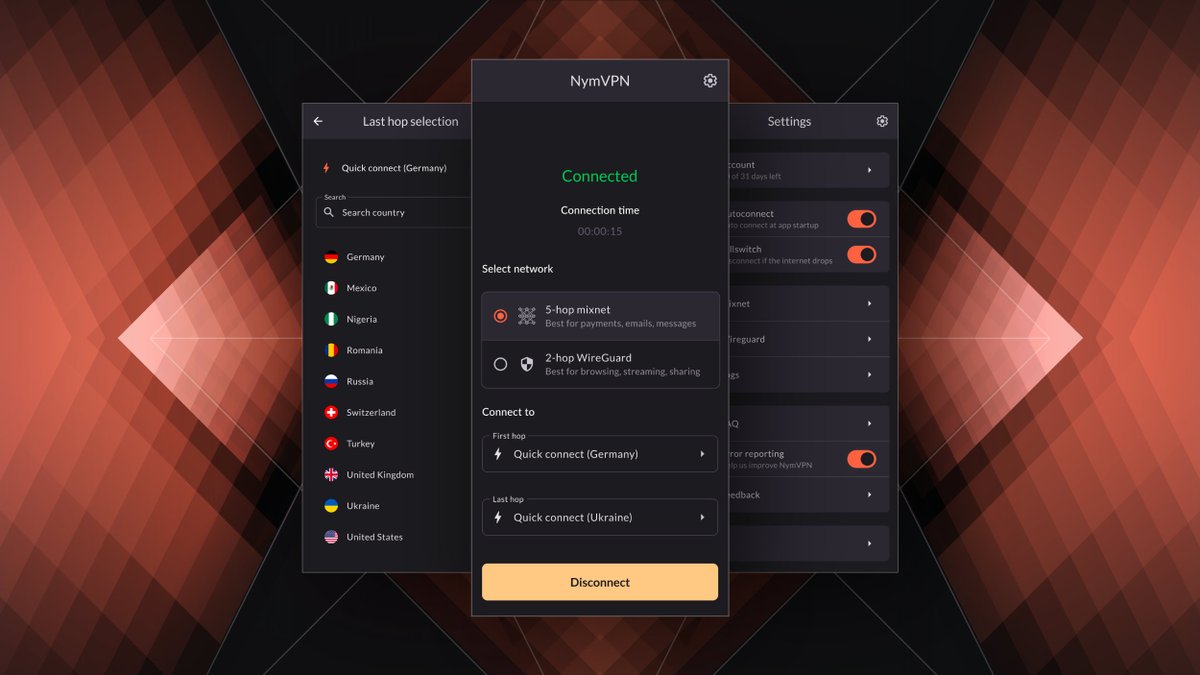 Herzlichen Glückwunsch an alle Absolventen der #NymShipyard! Wunderbare Reise war es, oder?

Nun, wenn #NymVPN angekündigt wurde, sind wir alle voller Vorfreude, das Produkt in Aktion zu sehen und es in realen Anwendungsfällen zu nutzen! Welche Erwartungen hegt ihr?
<a href="/nymproject/">Nym</a>