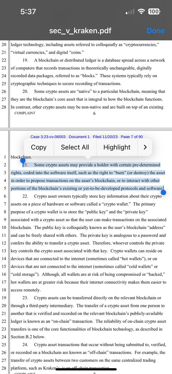 Drew Hinkes (@propelforward) on Twitter photo For the umpteenth time- #digitalassets and technology systems do not provide legal rights to their users. They provide system powers. Legal rights come from substantive law or agreements recognized by substantive law. These are not the same. For the umpteenth time- #digitalassets and technology systems do not provide legal rights to their users. They provide system powers. Legal rights come from substantive law or agreements recognized by substantive law. These are not the same.