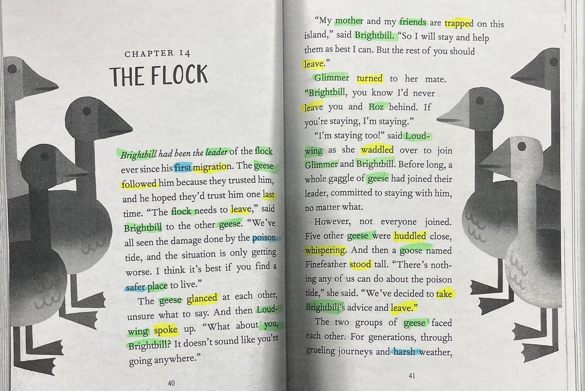 Diving deep into our read aloud “The Wild Robot Protects” by <a href="/itspeterbrown/">peter brown!</a>