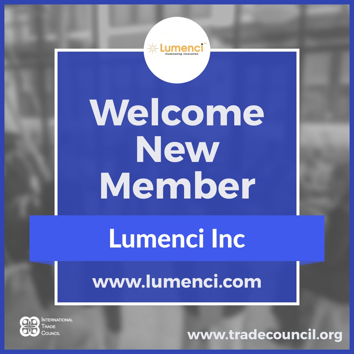 Welcome, Harish Daiya, Co-Founder & CEO at @lumenci_inc to the International Trade Council.

@lumenci_inc excels in innovation value creation, helping clients maximize and protect their IP throughout its lifecycle.