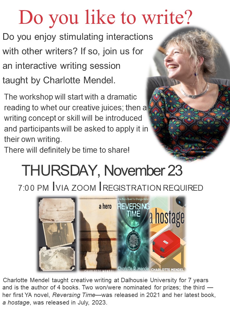 CharlotteRMende's tweet photo. Would you like to join me on Thursday for a free online writing workshop? You will learn something new, you will boost your happy endorphins by the act of writing, which will release your creativity, and you will feel happy afterwards and sleep well.
Zoom details coming soon! https://t.co/Ieus4PKipI