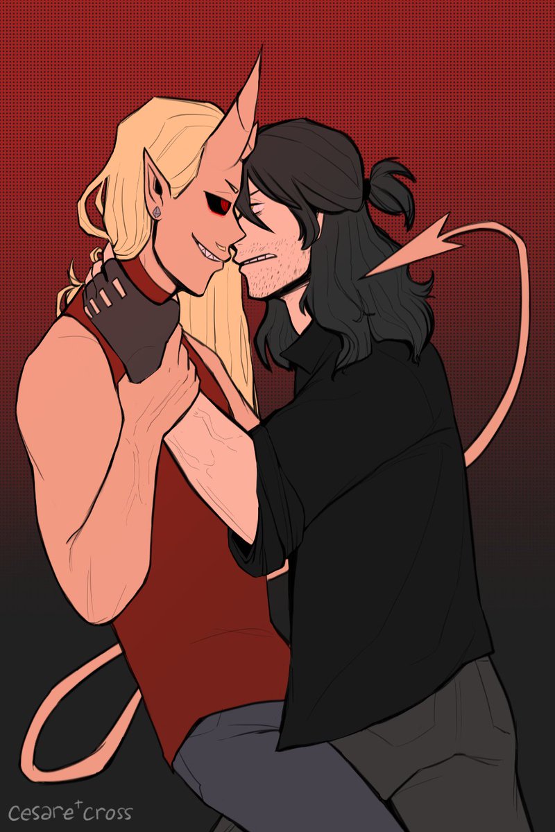 My final piece for <a href="/MHAHorrorBang/">My Horror Academia Bang</a>! This was for the reverse bang bit and I 😭💖 I have no words for how happy <a href="/lilac_misty/">Lilac_Misty_Cat</a>'s fic for my silly lil AU makes me.

PLEASE READ IT HERE! It'll live rent free in my head forever and I hope it will in yours too: archiveofourown.org/works/51503560