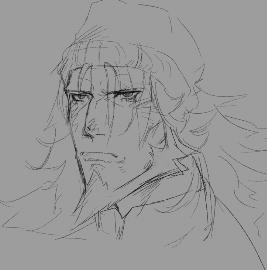 [40]
i feel like he would disintegrate if his hair flattened like this

anyways... happy 40 :D