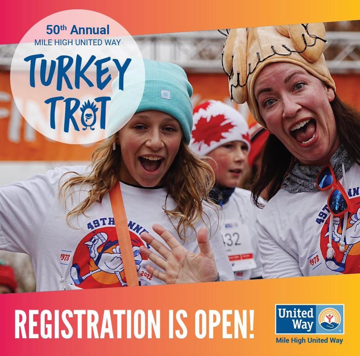 Turkey Trot registration is still open! Use code: GREATDIVIDE5 for $5 off. By participating in this four-mile run/walk, you are joining a longstanding tradition AND giving back to your community!⁠ #colorado #denversbest #denverliving #milehighcity
#thanks