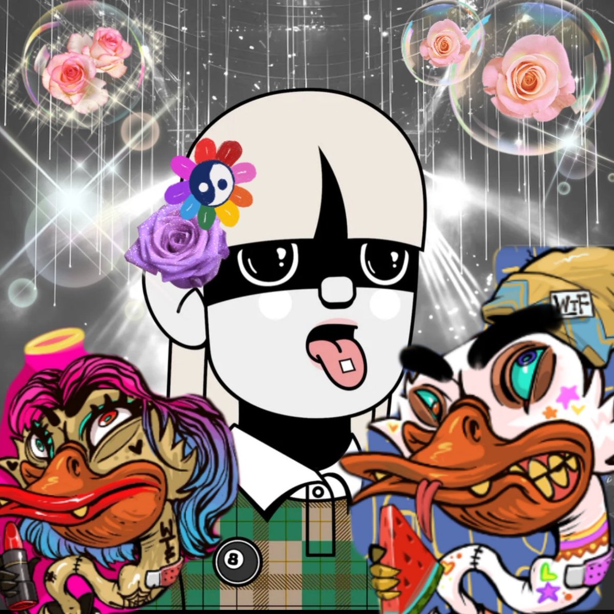 Close up at my new pfp 😁👀 she got lonely &amp; missed her ducks! Quack quack 😹😉😊👍💯🙌😱💜 lets go <a href="/Uglyduckwtf/">UglyDuck.wtf</a> &amp; <a href="/Cre8orsNFT/">Cre8ors</a> 🙌💜🙌