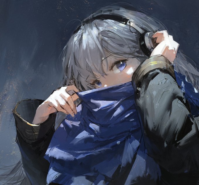 「blue scarf」 illustration images(Popular｜RT&Fav:50)