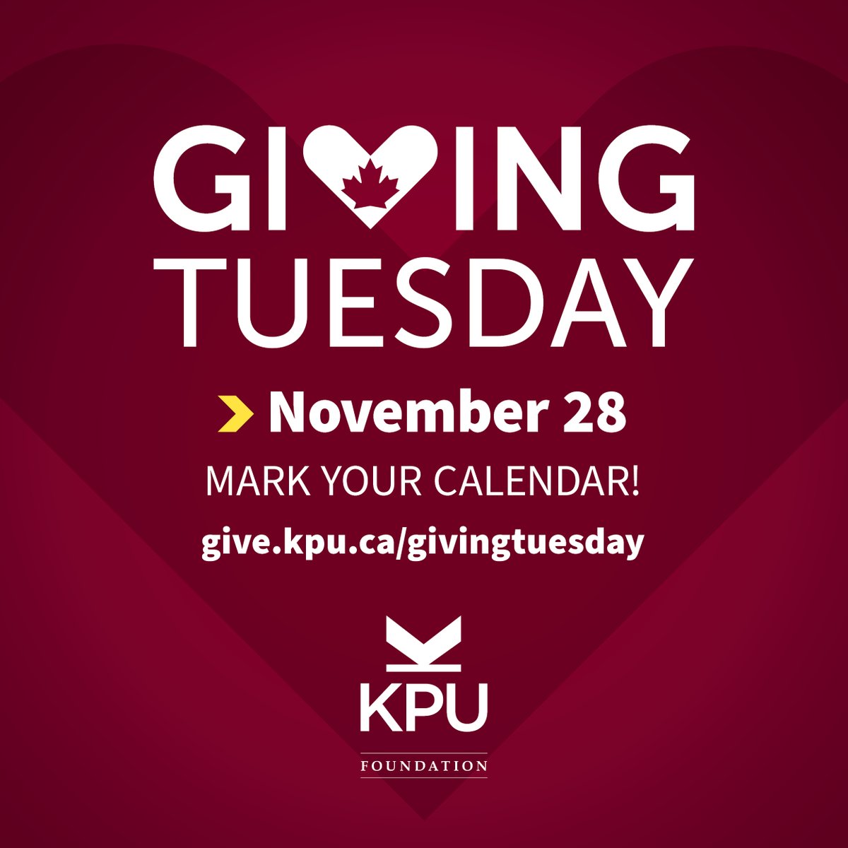 The KPU Foundation is running its 4th annual Giving Tuesday fundraiser. We are uniting our community to bridge the gap of demonstrated financial need with a focus on food security by funding the Emergency Bursary, & Area of Greatest Need. Give today! give.kpu.ca/donate